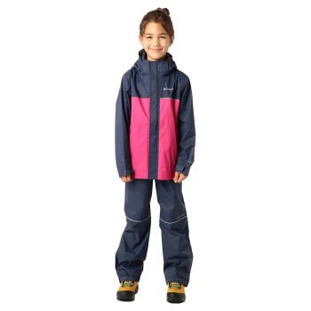 Columbia Jakne Za Dječake - Simpson Sanctuary II Rain Set Tamnoplave Roze | LXJG-21840